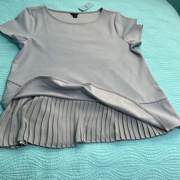 Ann Taylor top with pleated accents - Picture 3 of 6